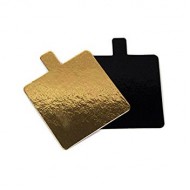 Kvadratinis mini padėkliukas su liežuvėliu 8 x 8 cm Kvadratinis mini padėkliukas su liežuvėliu 8 x 8 cm