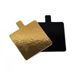 Kvadratinis mini padėkliukas su liežuvėliu 8 x 8 cm Kvadratinis mini padėkliukas su liežuvėliu 8 x 8 cm