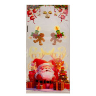 Skaidrūs, maišeliai, puošti Kalėdiniais piešinukais 10 vnt