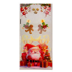 Skaidrūs, maišeliai, puošti Kalėdiniais piešinukais 10 vnt