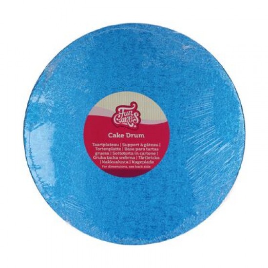 Padėklas tortui 25 cm. Mėlynas