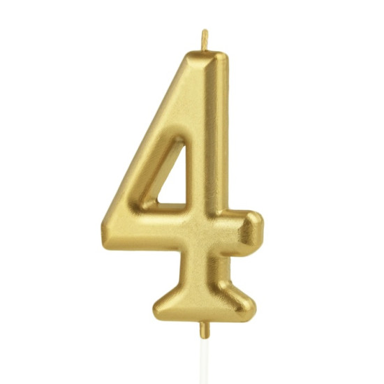 Auksinė žvakutė skaičius 4 Auksinė žvakutė skaičius 4