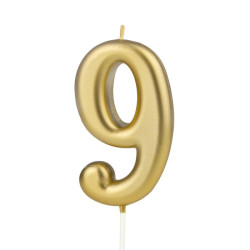 Auksinė žvakutė skaičius 9 Auksinė žvakutė skaičius 9