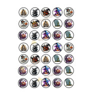 Valgomas paveiksliukas ,,Helloween 3cm'' Valgomas paveiksliukas ,,Helloween 3cm''