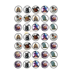 Valgomas paveiksliukas ,,Helloween 3cm'' Valgomas paveiksliukas ,,Helloween 3cm''