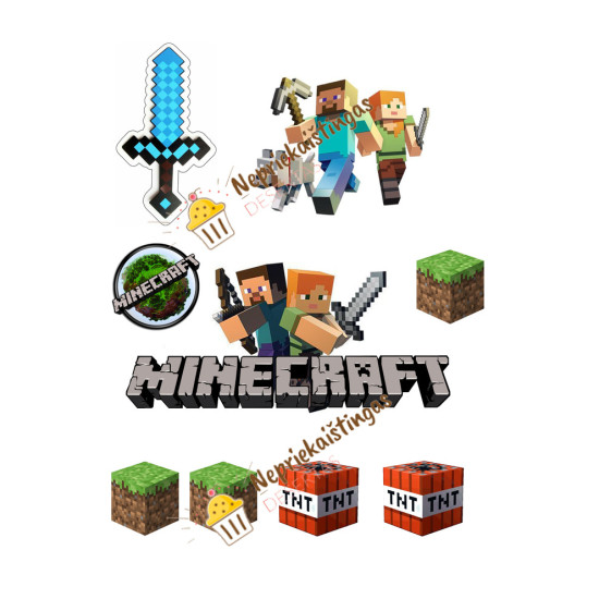 Valgomas paveiksliukas ,, Minecraft 5'' Valgomas paveiksliukas ,, Minecraft 5''